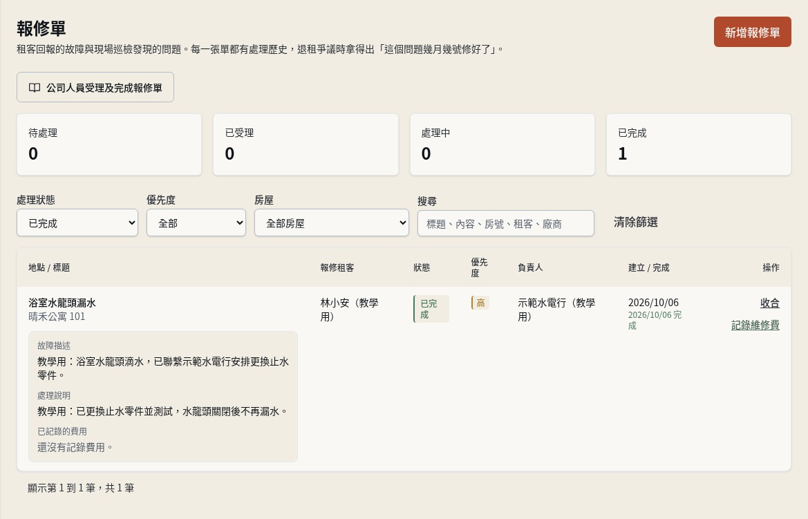 步驟 6：確認已完成清單